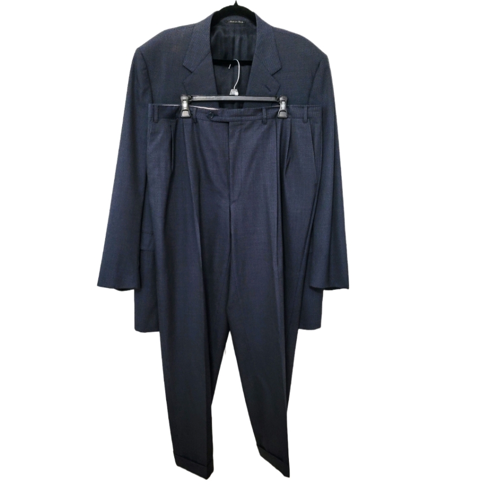 Canali Dark Navy Two-Piece Men's Suit